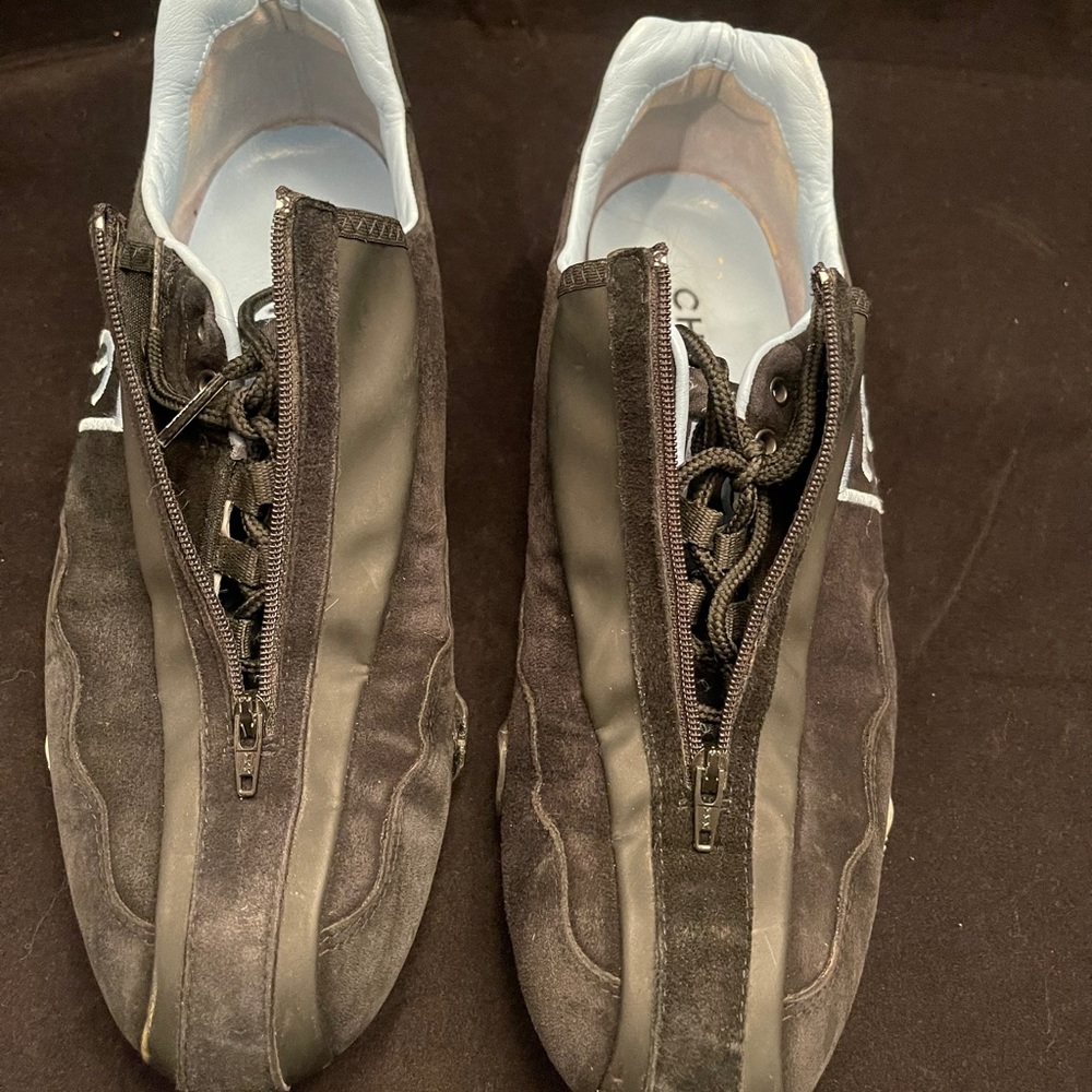 CHANEL Tie Zip Shoe Rare - Picture 7 of 12